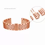 Nemesacél, pillangócsatos óraszíj, rosegold, 20 mm