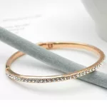 Klasszikus kerek karperec, Swarovski köves