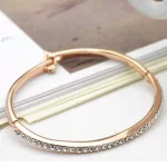Klasszikus kerek karperec, Swarovski köves