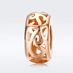 Ezüst charm, vintage, rosegold