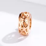 Ezüst charm, vintage, rosegold