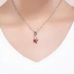 Ezüst charm, sminkkészlet