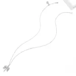 Ezüst nyaklánc, szárnyas kereszttel