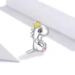 Ezüst charm, dínó