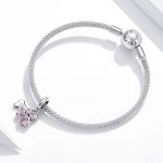 Ezüst charm, kutyamancs