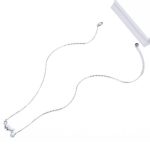 Ezüst nyaklánc, macskás medállal