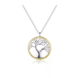 Ezüst nyaklánc, életfa medállal
