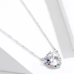 Ezüst nyaklánc, unikornis medállal