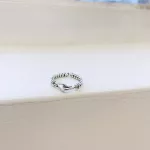 Ezüst gyűrű, karabiner, univerzális méret