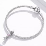 Ezüst charm, magassarkú