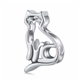 Ezüst charm, macska