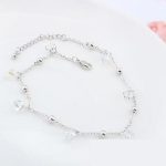 Gyöngy alakú köves karkötő, Swarovski köves