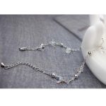 Gyöngy alakú köves karkötő, Swarovski köves