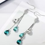 Három szálas vízcsepp fülbevaló