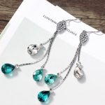 Három szálas vízcsepp fülbevaló