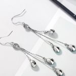 Három szálas vízcsepp fülbevaló