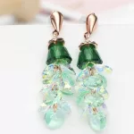 Egyedi fülbevaló, Swarovski köves