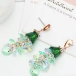 Egyedi fülbevaló, Swarovski köves