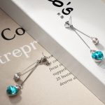 Hosszú szív fülbevaló