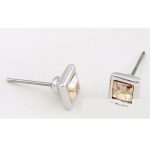 Kokcka fülbevaló, Crystal GSHA, Swarovski köves