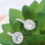 Kerek formájú fülbevaló, Kristály