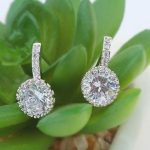 Kerek formájú fülbevaló, Kristály