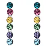 Hosszú, kerek köves fülbevaló, Multicolor