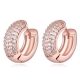 Divatos karika fülbevaló, Rose Gold