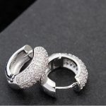 Divatos karika fülbevaló, Kristály