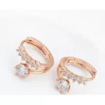 Egyedi karika fülbevaló, Rose Gold