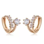 Egyedi karika fülbevaló, Pezsgő arany