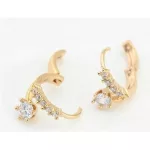 Egyedi karika fülbevaló, Pezsgő arany