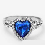 Szív köves gyűrű, 7