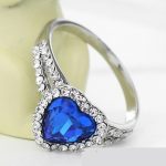 Szív köves gyűrű, 7