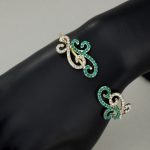 Inda mintás karperec, Swarovski köves