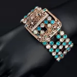Öv stílusú karkötő, Swarovski köves
