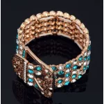 Öv stílusú karkötő, Swarovski köves