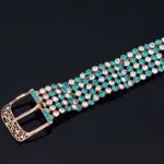 Öv stílusú karkötő, Swarovski köves
