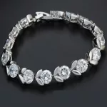 Katicabogár karkötő, Rhodium