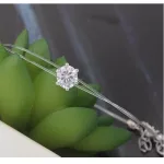 Antiallergén átlátszó karkötő, Kristály, Swarovski köves