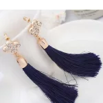 Nemzeti stílusú fülbevaló, Tanzanite