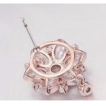 Luxus virág alakú ékszer szett, Pezsgő Arany