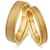 Férfi karikagyűrű, nemesacél, aranyszínű, 8