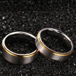 Női karikagyűrű, nemesacél, ezüstszínű, 9 