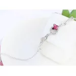 Pillangó karkötő, Ametiszt, Swarovski köves