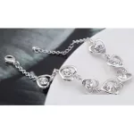Szív mintás karkötő, Kristály, Swarovski köves