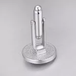 Mandzsettagomb Swarovski kristállyal, fekete
