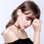 Női karikagyűrű, nemesacél, ezüstszínű, 6 