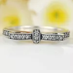 Ezüst gyűrű, masni motívummal, 6