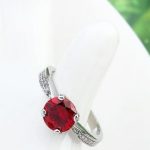 Klasszikus kör alakú köves gyűrű, GAR, 7,5